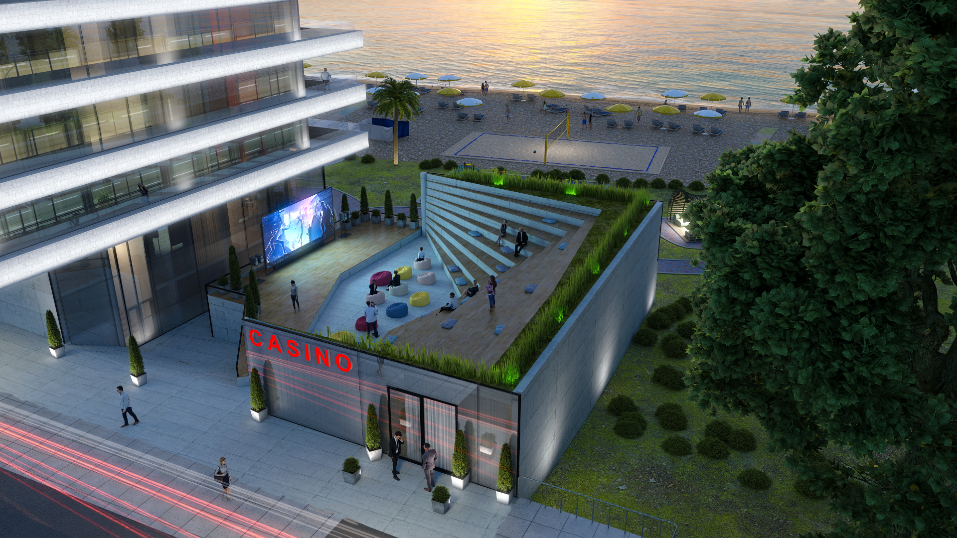 Batumi Rezydencja apartament nad samym brzegiem, widokiem na Morze Czarne i góry (1)