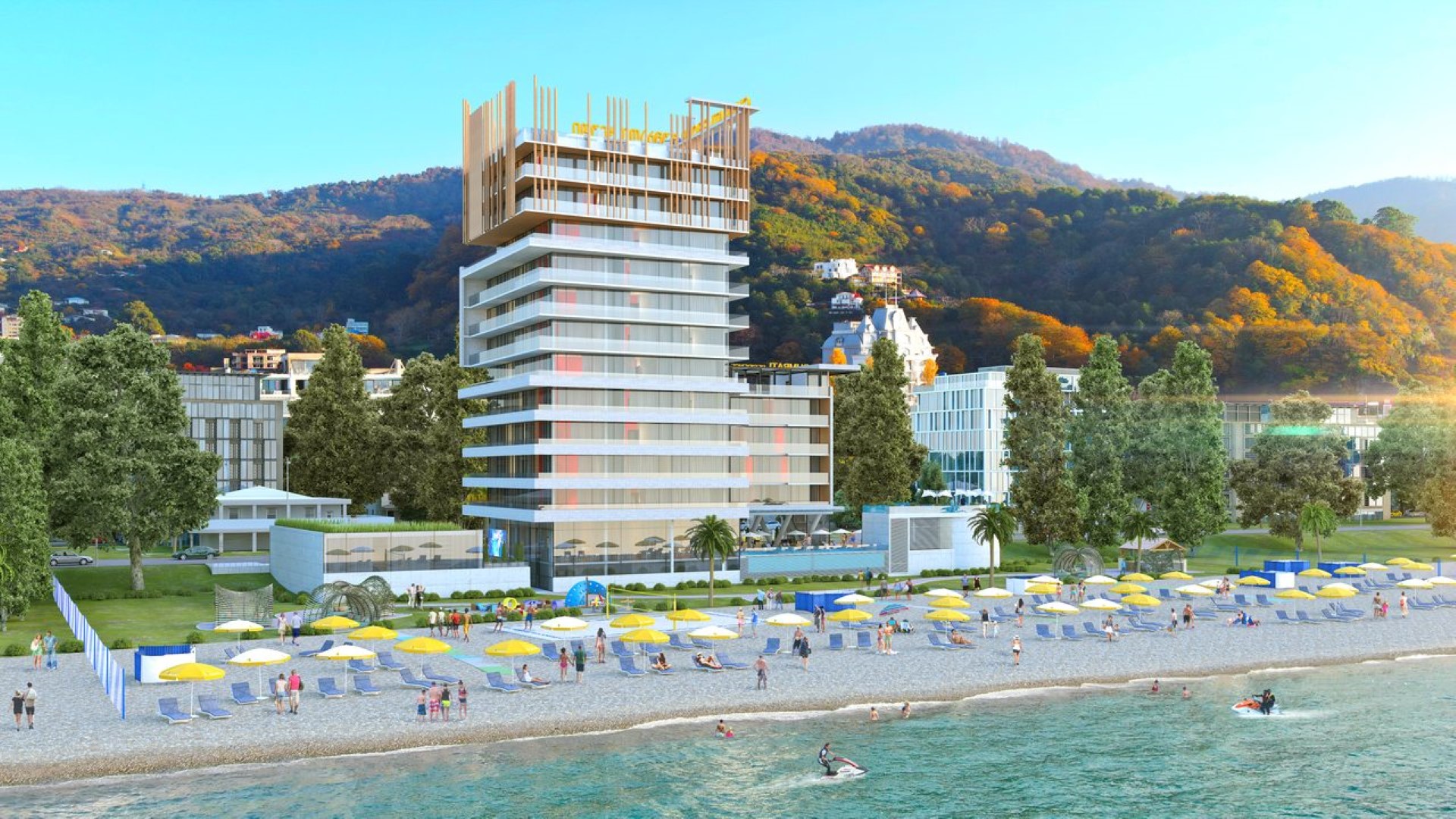 Batumi Rezydencja apartament nad samym brzegiem, widokiem na Morze Czarne i góry (34)
